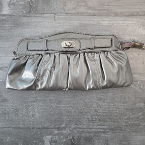 RW&CO. Metallic Gray Clutch